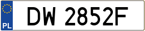 Truck License Plate